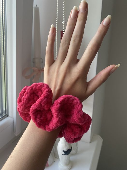 Резинки ,для волосся,плюшеві,мʼякі ,плюшеві резинки, кольорові