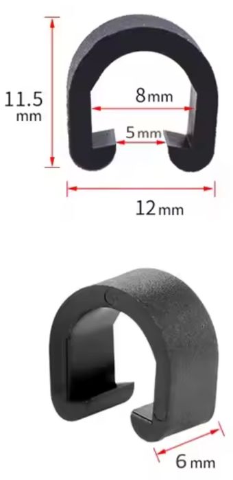 Klipsy do pancerza rowerowego hanulca przerzutki duże