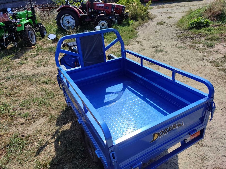 Электро трицикл Дозер 1200 ватт Синий цвет 2024 года