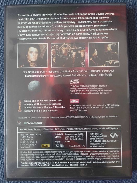 Diuna 1984 dvd Lynch