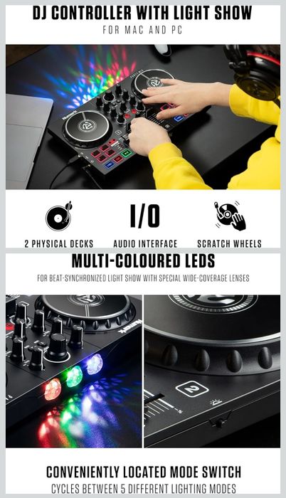 Numark Party Mix – Kompletny Kontroler DJ z LED