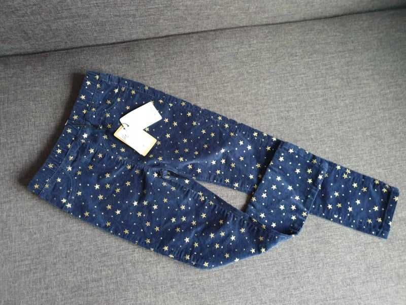 Jegginsy/spodnie wciągane w gwiazdki M&Co Kids - 5/6