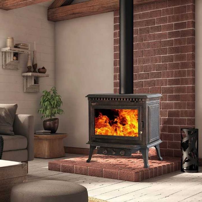 Salamandra Lenha Ferro Fundido 14Kw