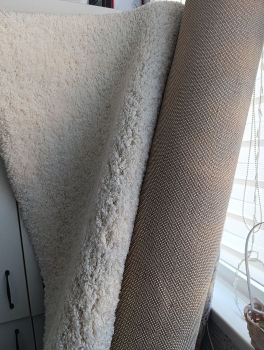 Килим ковер 2*3 біло-молочний  мягкий пушистий