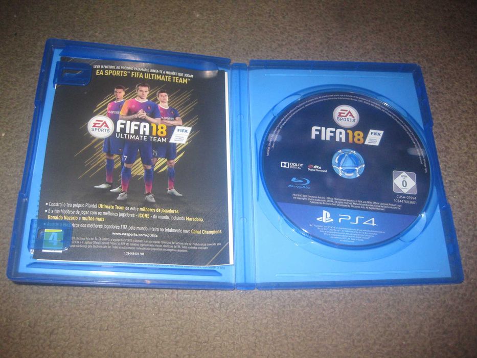 Jogo "FIFA 18" para a Playstation 4/Impecável!