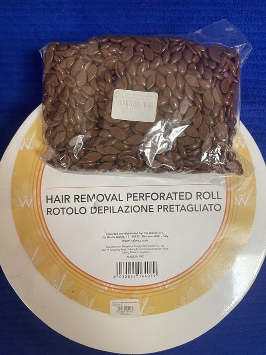 Віск для депіляції + перфоровані паперові смужки