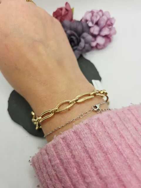 Złota Bransoletka Próba 585 14k Długość 19,5cm
