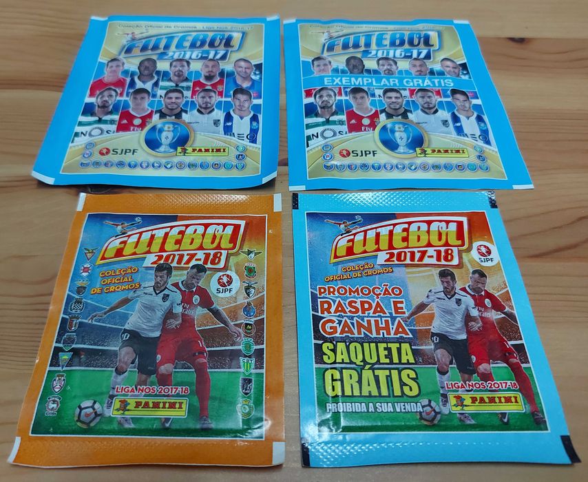 Lote 12 saquetas cromos fechadas Futebol 2011/12 até 2020/21 Panini