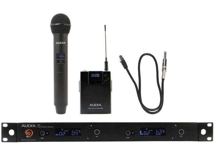 Microfones wireless sem fio audix h60 e b60