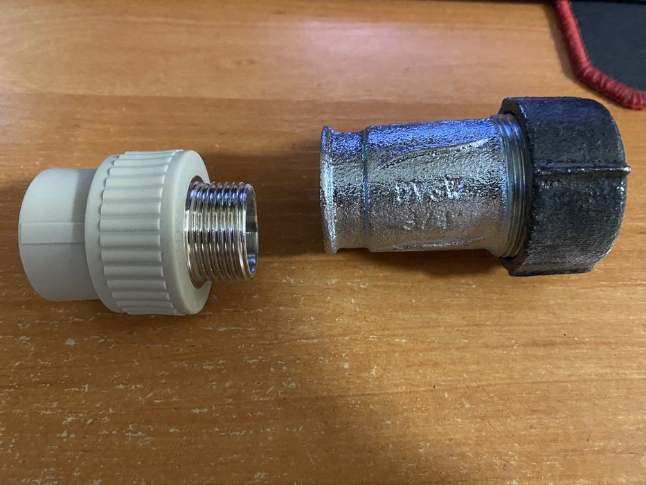 Муфта Гебо 3/4 + перехідник на 25 трубу