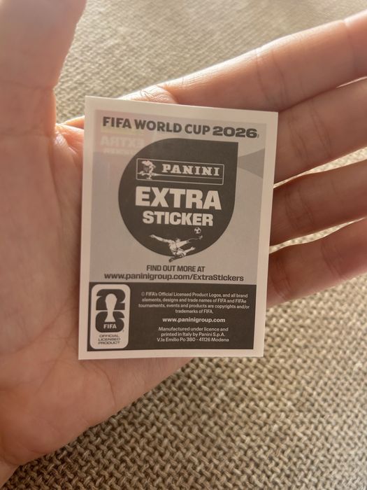 Ronaldo extra sticker regular
