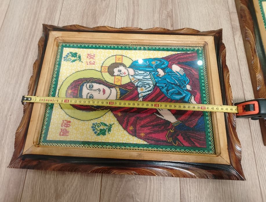 Ікони вишивка ручна робота вінтаж ретро