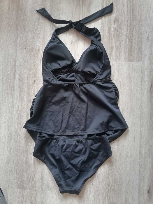 Nowy kostium kąpielowy ciążowy tankini z falbanką 38