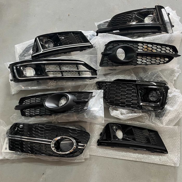 Бокові решітки в бампер Audi, решетки бампера ауди a1 a3 a4 a5 a6 a7