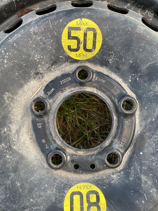 BMW koło zapasowe dojazdowe R15 5x120 ET36 OEM E46 E36