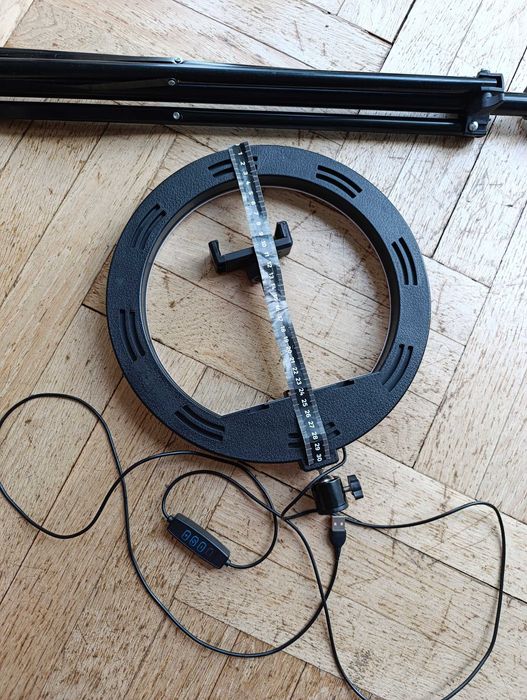 Lampa pierścieniowa LED + statyw + uchwyt na telefon