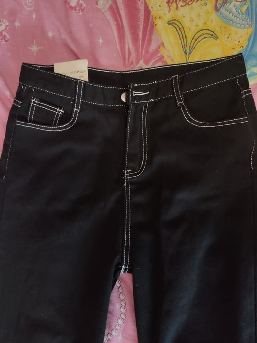 Черные широкие штаны