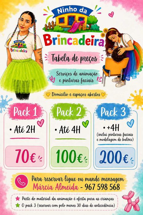 Serviços de animação