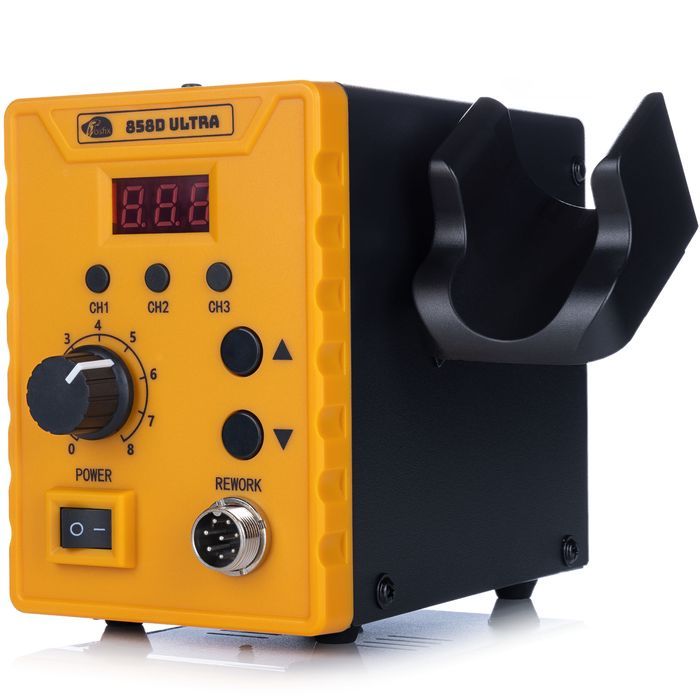 Stacja Lutownicza Rosfix 858D Ultra | 700W, 100-500°C, 120 l/min