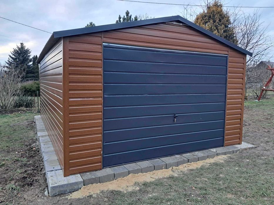 Garaż blaszany 4x5. Wzmocniony PROFILAMI. Producent SZYBKA REALIZACJA