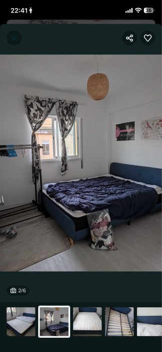 Cama queen ikea 2,00x1,60