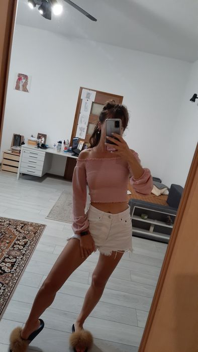 Bluzka top h&m różowa