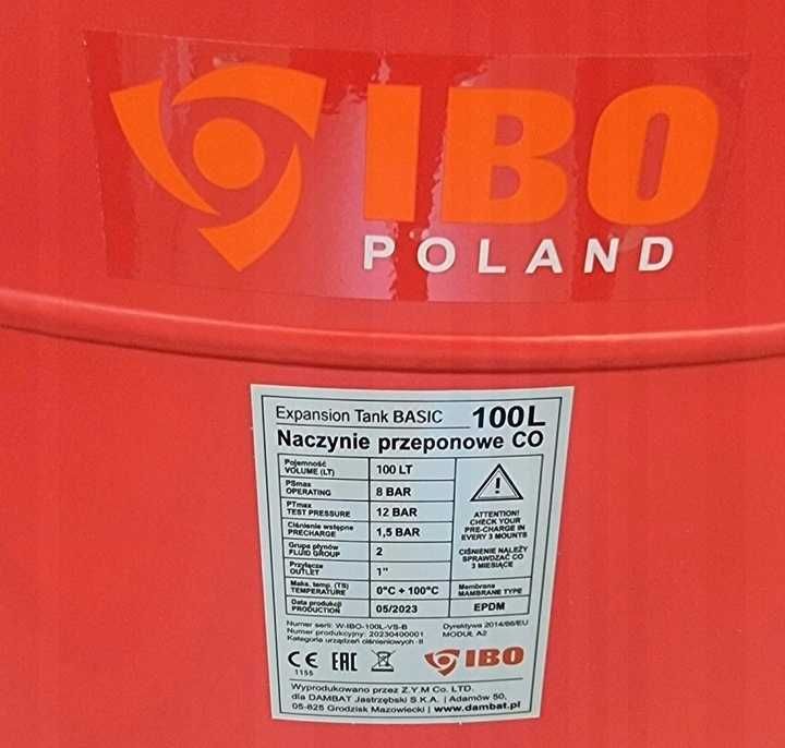 Naczynie przeponowe wzbiorcze do CO 100L IBO BASIC