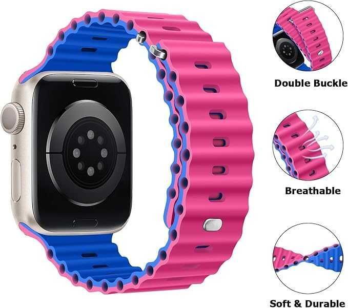 Anlinser Silikonowy sportowy pasek z do zegarka Apple Watch 41mm