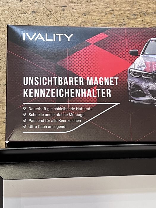 Suporte Magnético Invisível para Matrícula IVALITY (Novo)