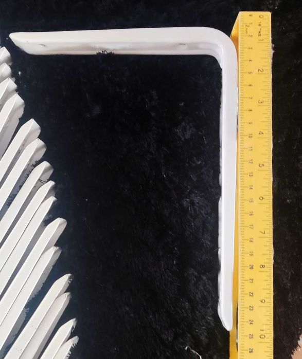 20 suporte para prateleiras branco 20*25cm