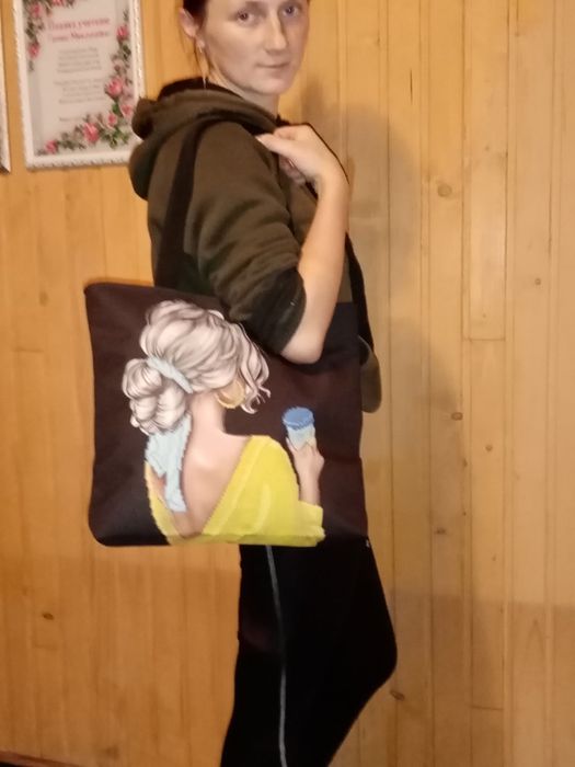 Сумка #шопер бісер, ручна робота