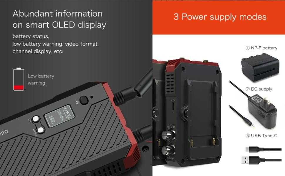 Transmissor/Recetor de vídeo 250mt. CVW Swift800 Pro HDMI/SDI