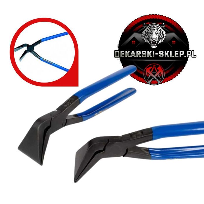 Cęgi kleszcze do blachy 50MM zagięte 45 stopni ZBIROVIA