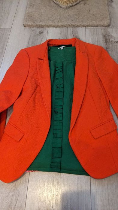 zestaw outfit komplet strój modny damski S 36  do biura  ubrania Zara