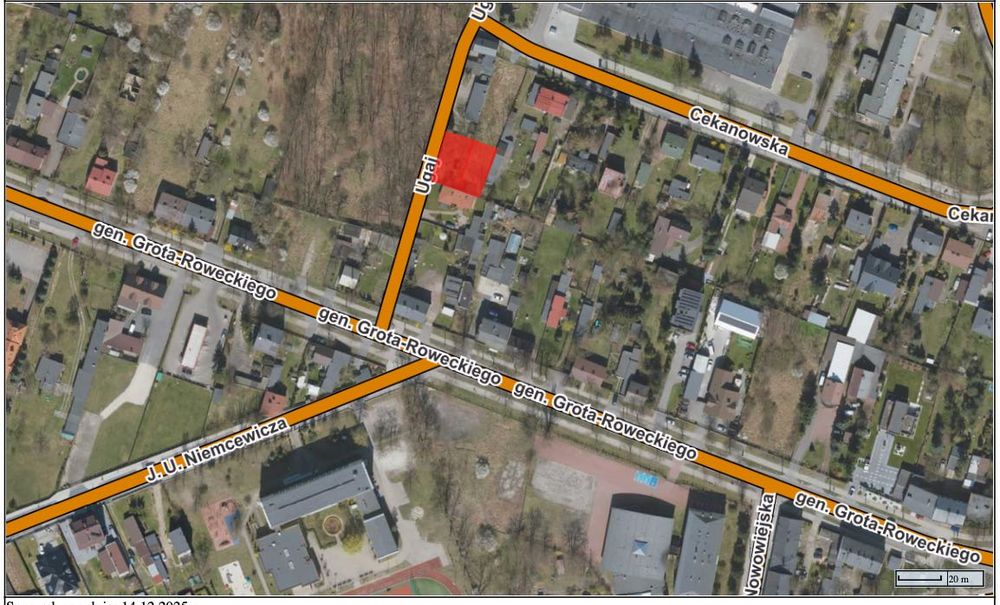 - Działka 607 mkw Tomaszowie Maz. - ul. Ugaj -