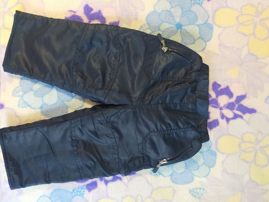 Штаны теплые плащевые для мальчика