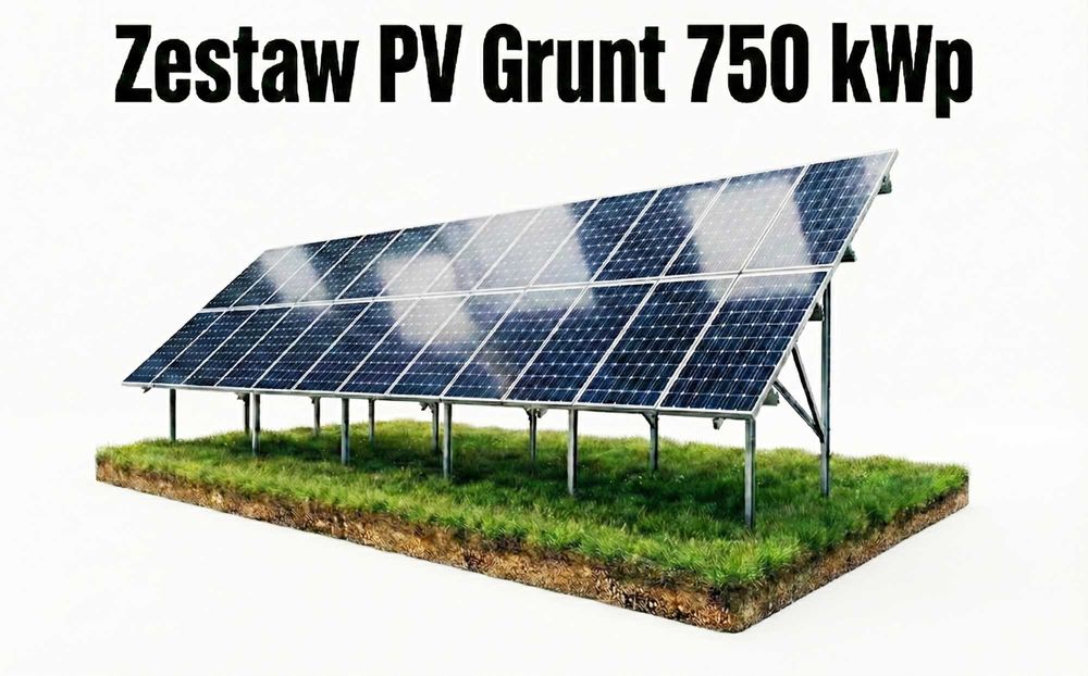 Zestaw PV Grunt 750 kWp (panele PV)