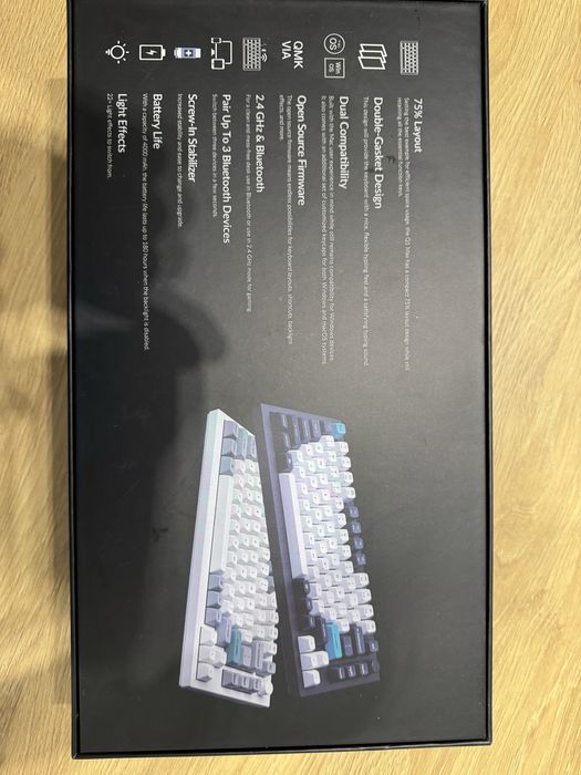 Клавіатура Keychron Q1 Max barebone + 80 перемикачів Gateron Ink 8008