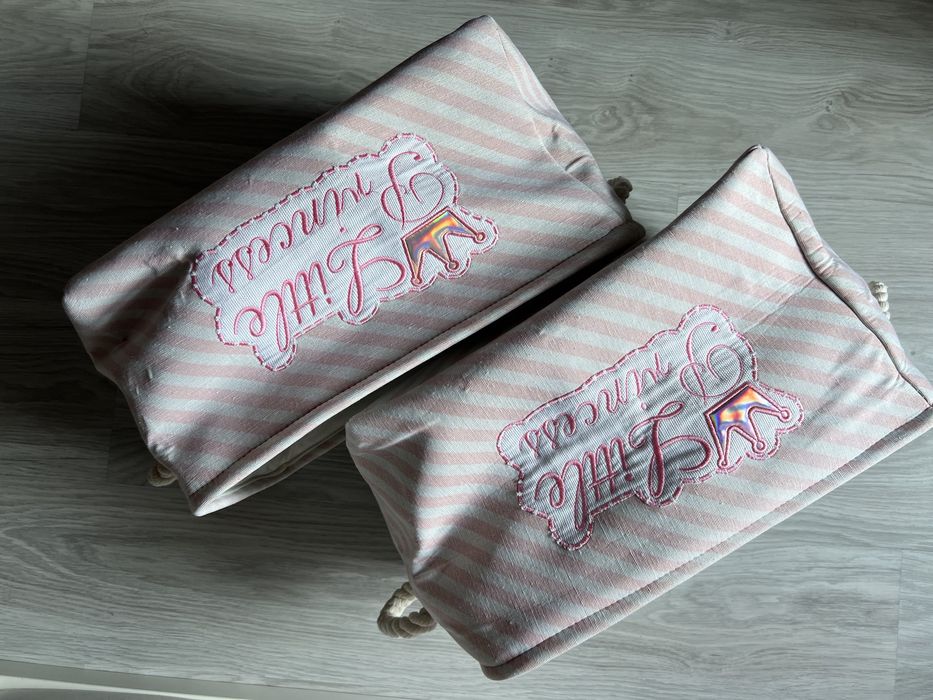 Zestaw 2 SZT pojemniki kosze little princess home & you