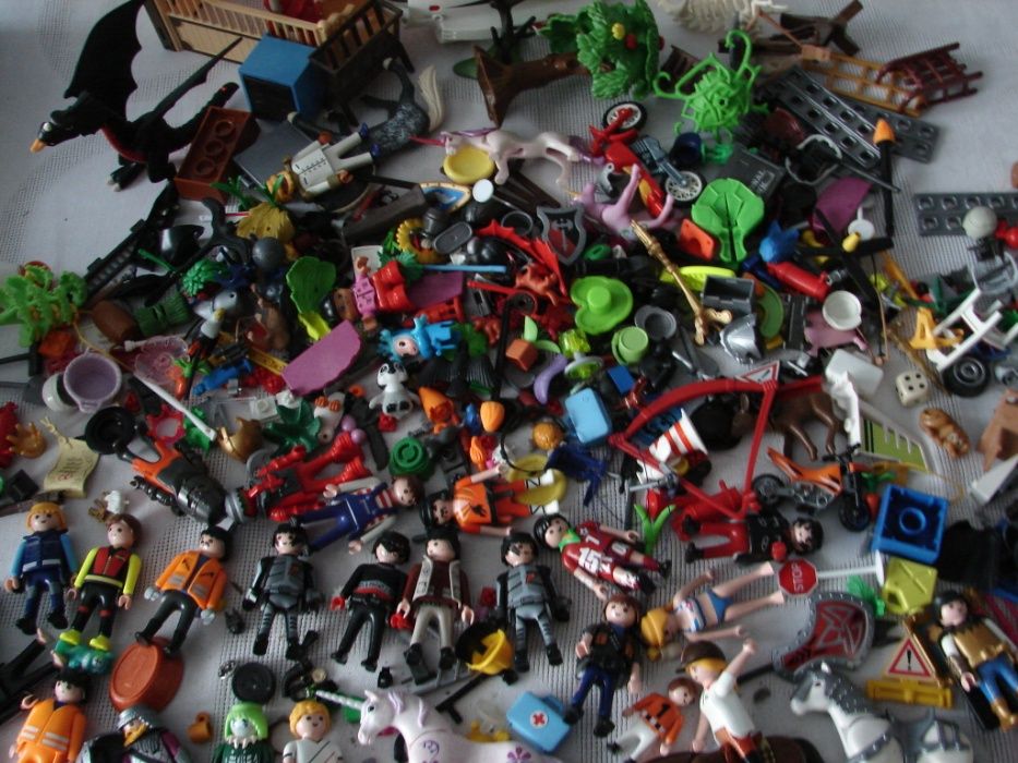 Playmobil ludziki smoki konie dodatki i inne