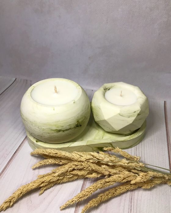 Набір свічки та підставка