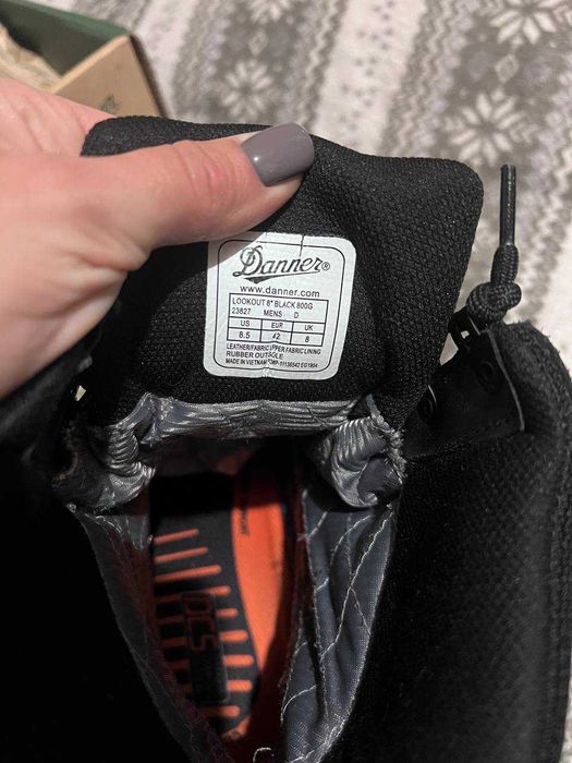 Тактичні чорні черевики Danner Lookout 8 Inch 800G