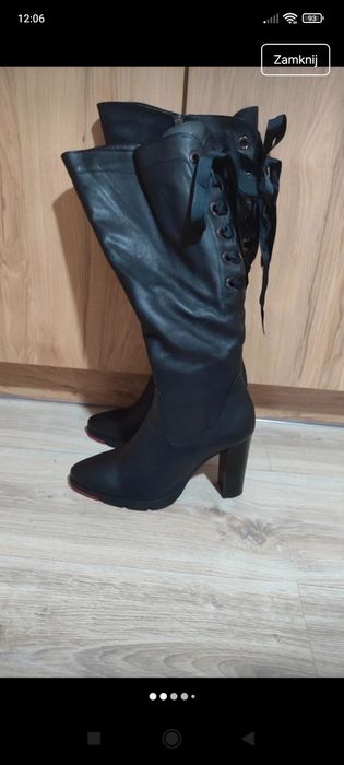 Kozaki skóra naturalna