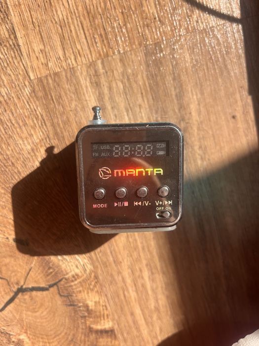 Głośnik i radio manta