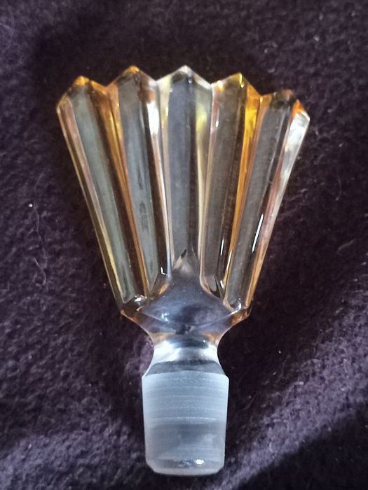 Frasco antigo Art Deco em Cristal
