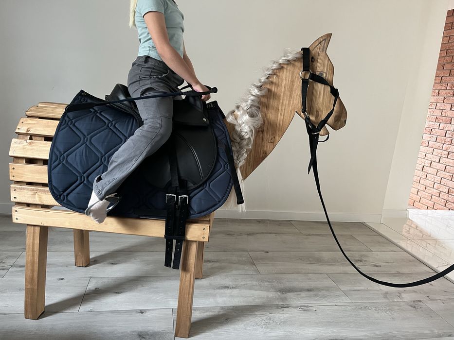 Koń drewniany ogrodowy dla fana koni