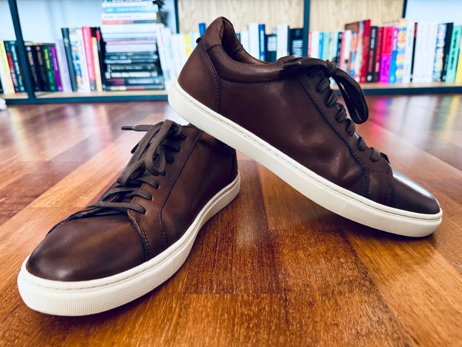 Skórzane trampki, sneakersy