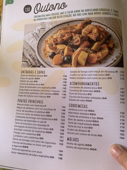 Livro de culinária 150 receitas com fruta e legumes