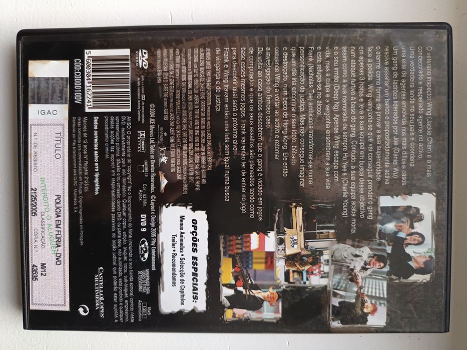 DVD polícia em fúria