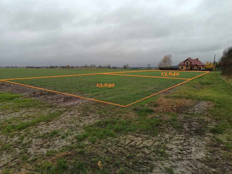 Działki budowlane 13,64 a w MPZP pod dom jednorodzinny-[Dąbie, gm.Prochowice]]